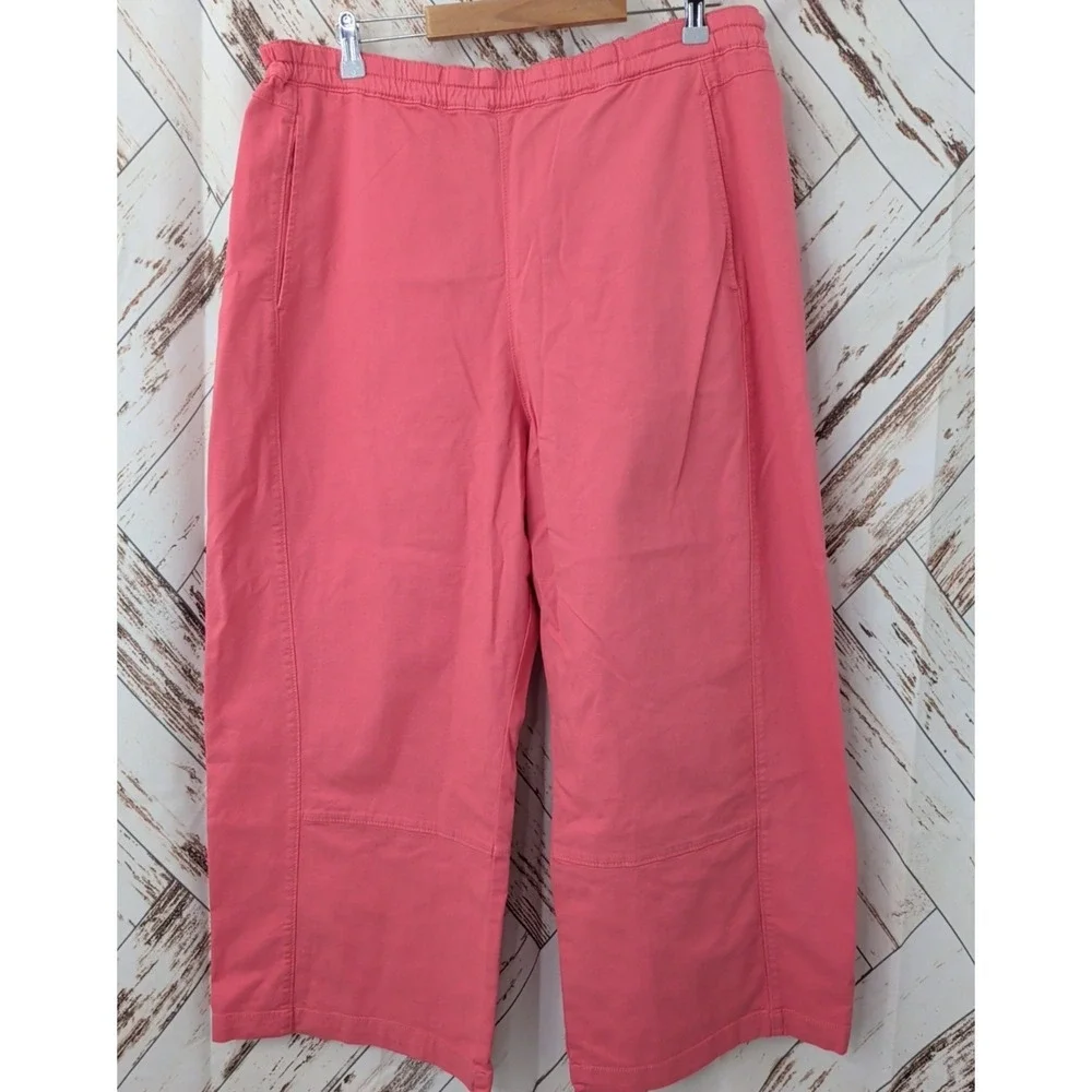 Pilcro/Anthropologie The Izzie‎ Relaxed Pull On Barrel Pants in Tea Rose